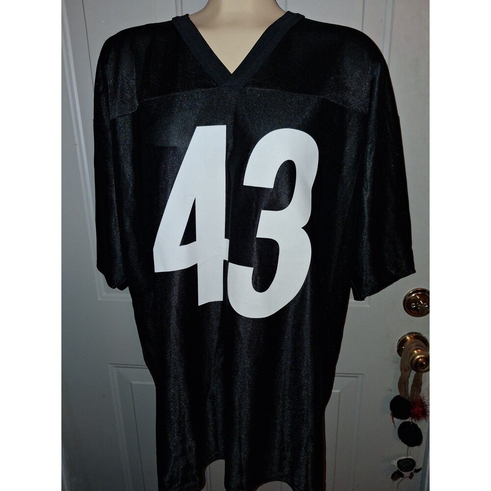 Pittsburgh Steelers Troy Polamalu #43 NFL Jersey Mens XL Black Football Replica